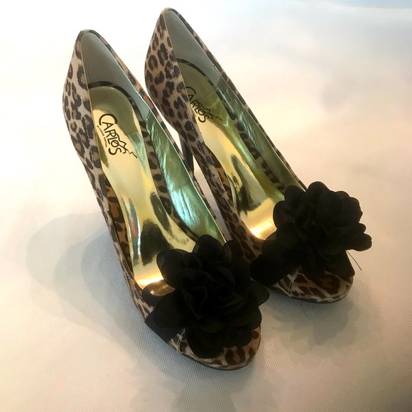 Carlos by Carlos Santana Cupcake Leopard Stiletto Heels - Picture 8 of 10